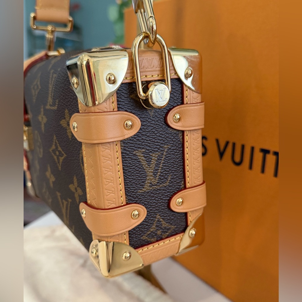 Louis Vuitton Monogram Side Mini Trunk PM ~ Gently Used w/ Box, Dust Bag 2 COA’s - Picture 9 of 16